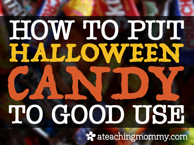 Did your kiddos end up with more Halloween candy than they need? Well, don't let them eat all of it! Check out this post to learn how you can put it to good use. 
